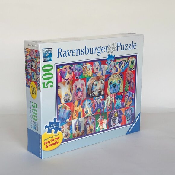 New sealed Ravensburger 500 pcs Large Format Puzzle-Hello Doggie - Picture 11 of 15
